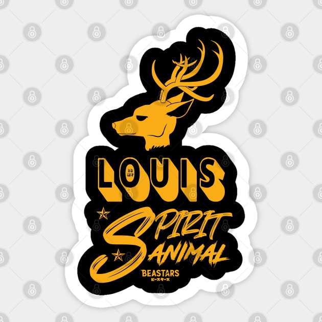 BEASTARS: LOUIS IS MY SPIRIT ANIMAL Sticker by FunGangStore